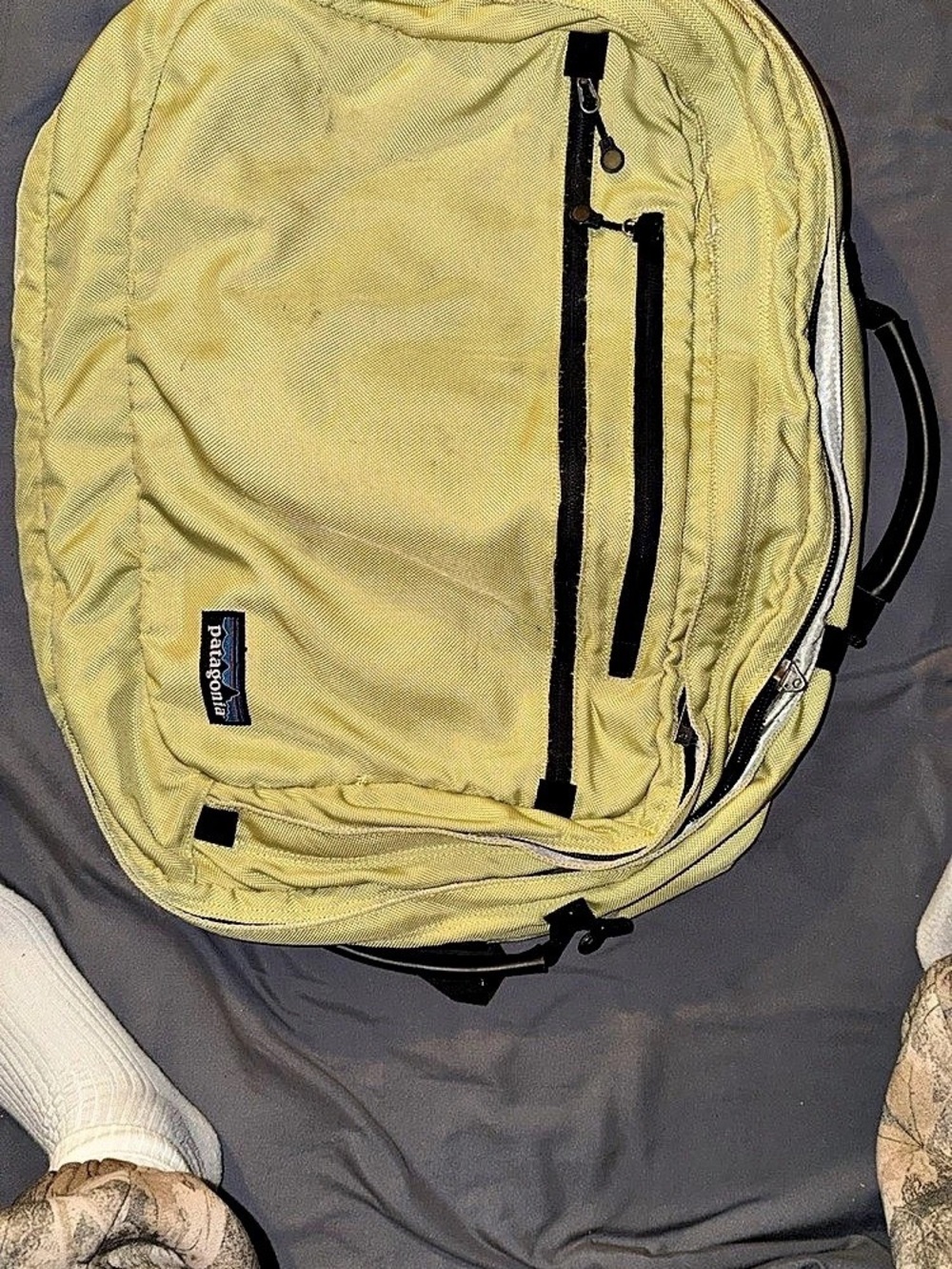 patagonia MLC Convertible Travel Backpack Yellow & Black